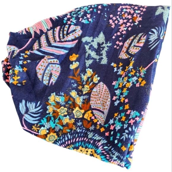 Gorgeous Blue Boho Print Beanie Hat or Headband - Picture 4 of 4